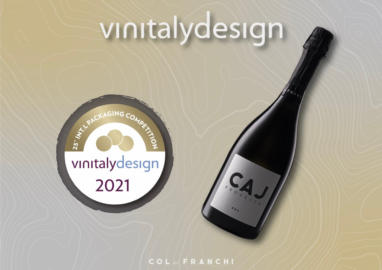 CAJ Prosecco DOC: il design premiato con l’Etichetta d’Oro al Vinitaly