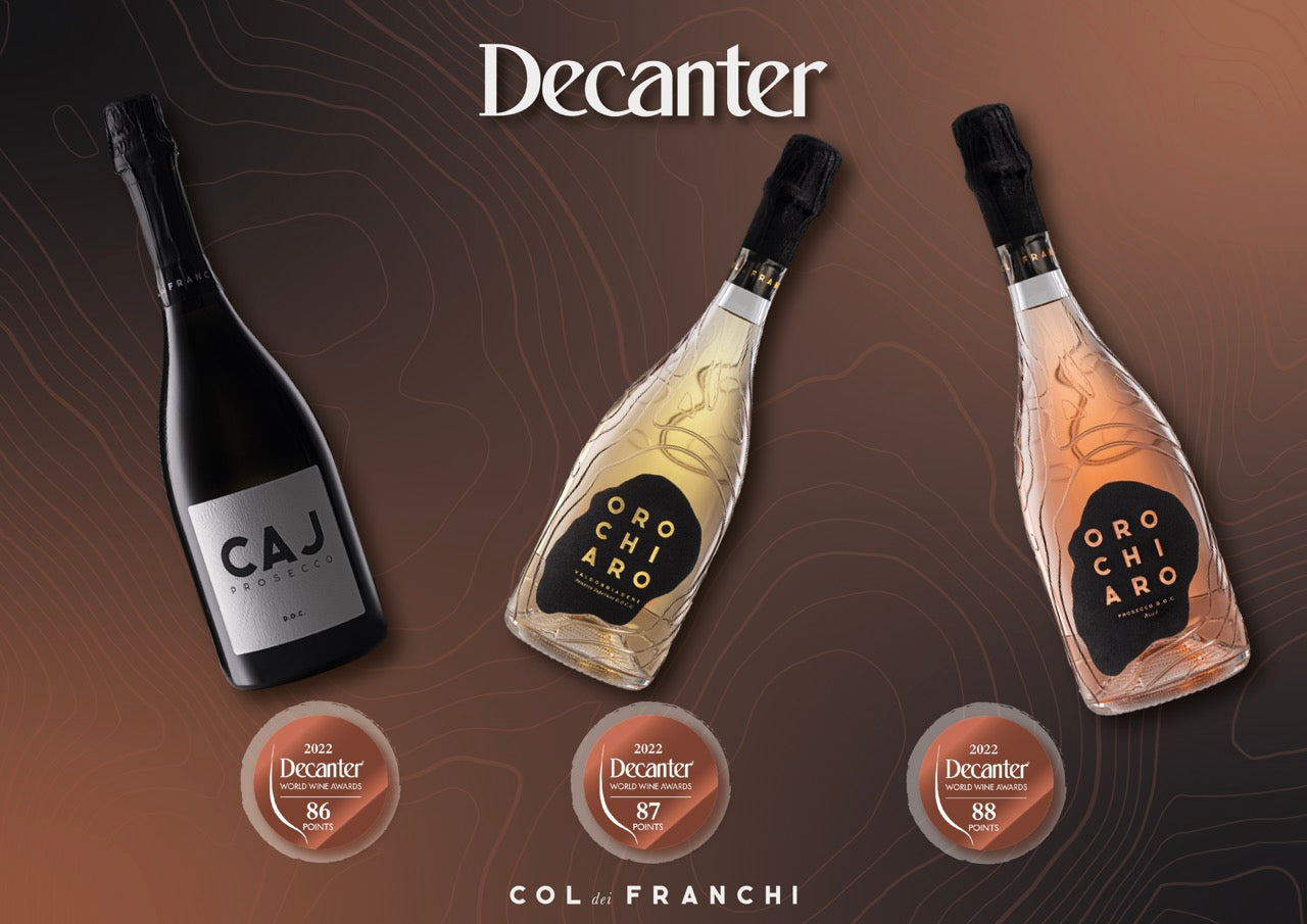 CAJ e OROCHIARO premiati ai Decanter World Wine Awards 2022